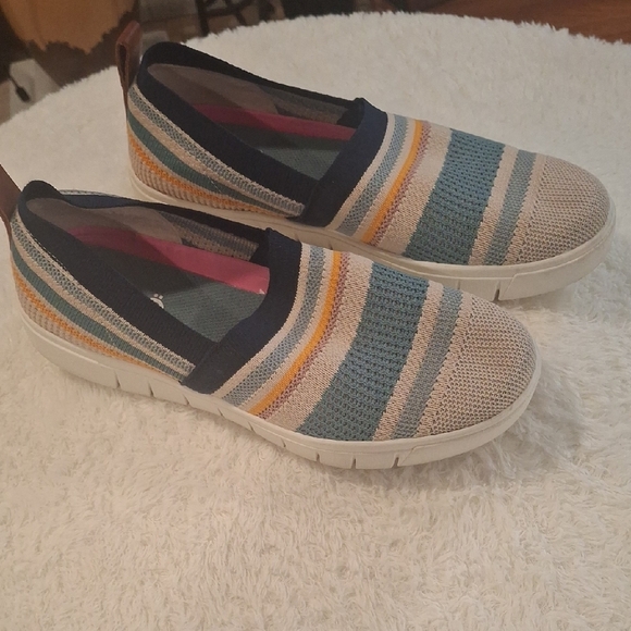 Ryka Blue and Yellow Sneakers Comfortable Slip-On Design - Picture 5 of 6